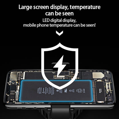 MEMO DL05 Lightweight Mobile Phone Cooler Cooling Fan Portable Cell Phone Radiator with LED Screen for iPhone Samsung Huawei Xiaomi