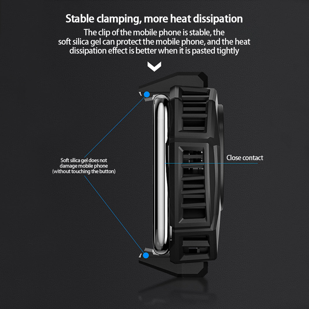 MEMO DL05 Lightweight Mobile Phone Cooler Cooling Fan Portable Cell Phone Radiator with LED Screen for iPhone Samsung Huawei Xiaomi