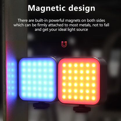 MAMEN LED-D01 Double-sided Camera Fill Light Photography Lighting 2500-9000K RGB Video Light