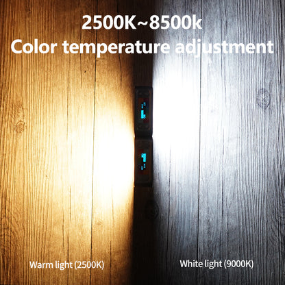 MAMEN LED-D01 Double-sided Camera Fill Light Photography Lighting 2500-9000K RGB Video Light