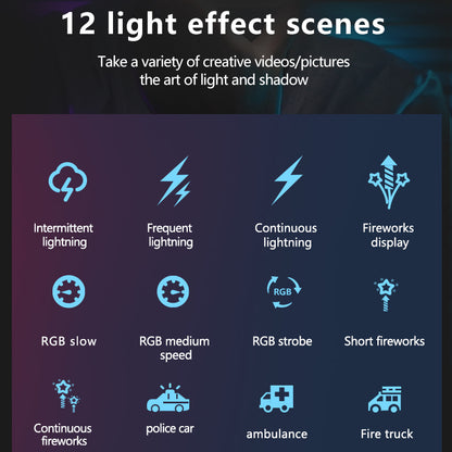 MAMEN LED-D01 Double-sided Camera Fill Light Photography Lighting 2500-9000K RGB Video Light