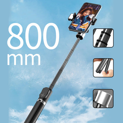 P70D Aluminum Alloy Retractable Bluetooth Selfie Stick LED Fill Light with Tripod