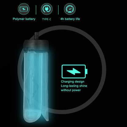 LY01 Outdoor Camping Rechargeable RGB Lighting Tripod Stand with Phone Holder Clip