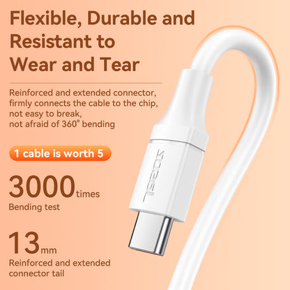 JASOZ TD191 2m 6A Type-C Fast Charging Cable Data Transmission Cord
