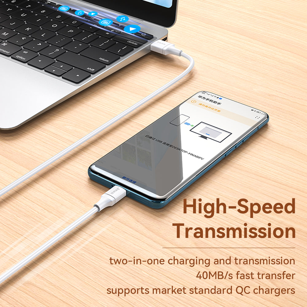 JASOZ TD191 2m 6A Type-C Fast Charging Cable Data Transmission Cord