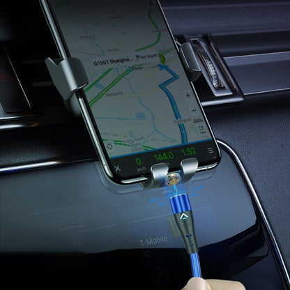 1m Magnetic Adsorption Nylon Braided 5A Fast Charging Cable USB Data Cord with LED Indicator (No Magnetic Adapter)