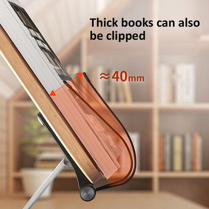R02 Wood + Aluminum Alloy Laptop Bracket 360 Degree Rotation Reading Bookshelf Desktop Stand