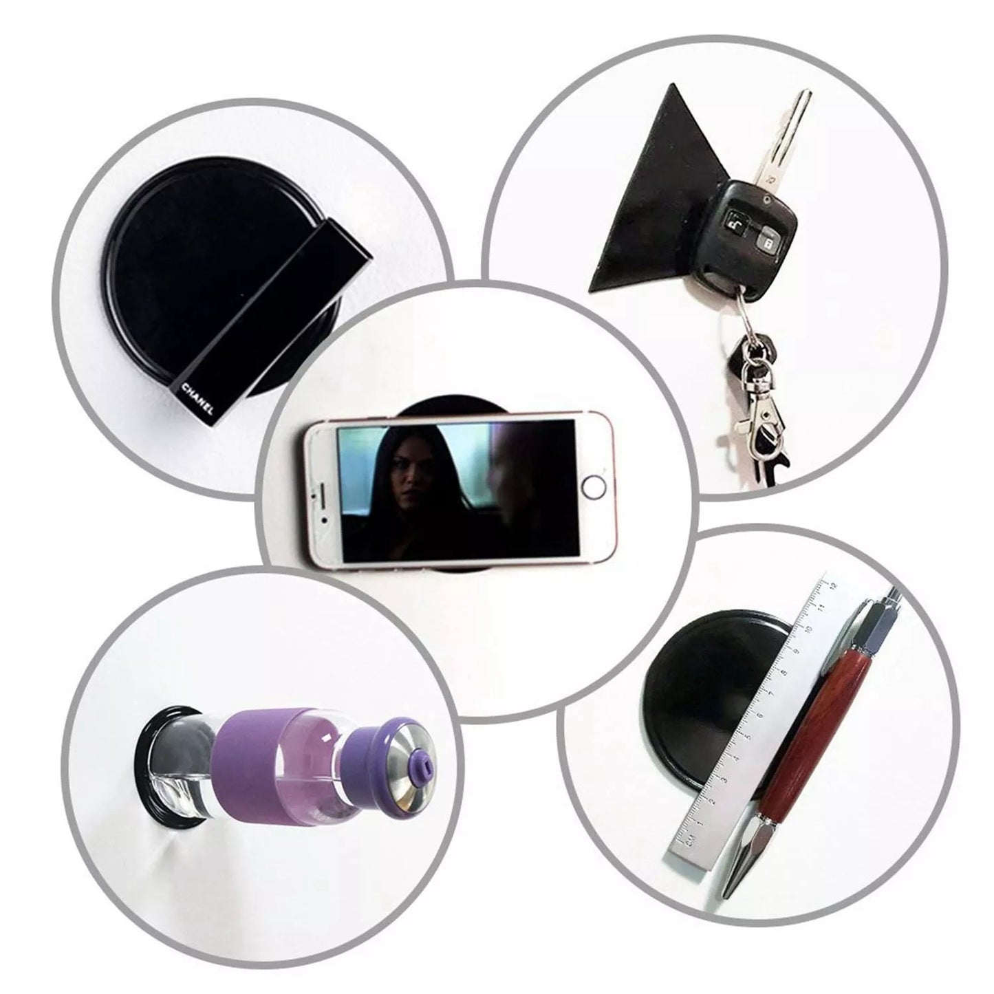 2Pcs / Set Multifunctional Nano Gel Pad Car Sticky Pad Reusable Anti-Slip Magic Gel Mat Phone Holder
