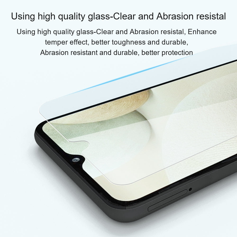 AMORUS For Samsung Galaxy A10 Screen Protector High Aluminum-silicon Glass 2.5D Edge 9H Hardness Clear Anti-fingerprint Film