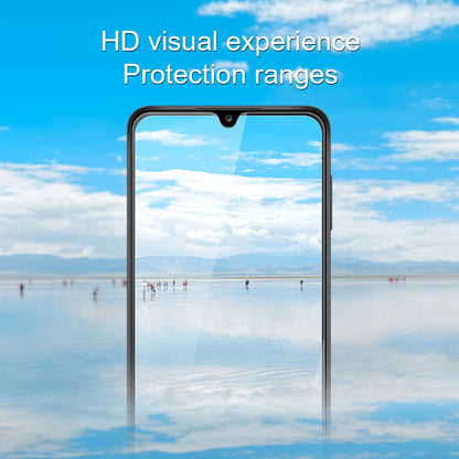 AMORUS For Samsung Galaxy A10 Screen Protector High Aluminum-silicon Glass 2.5D Edge 9H Hardness Clear Anti-fingerprint Film