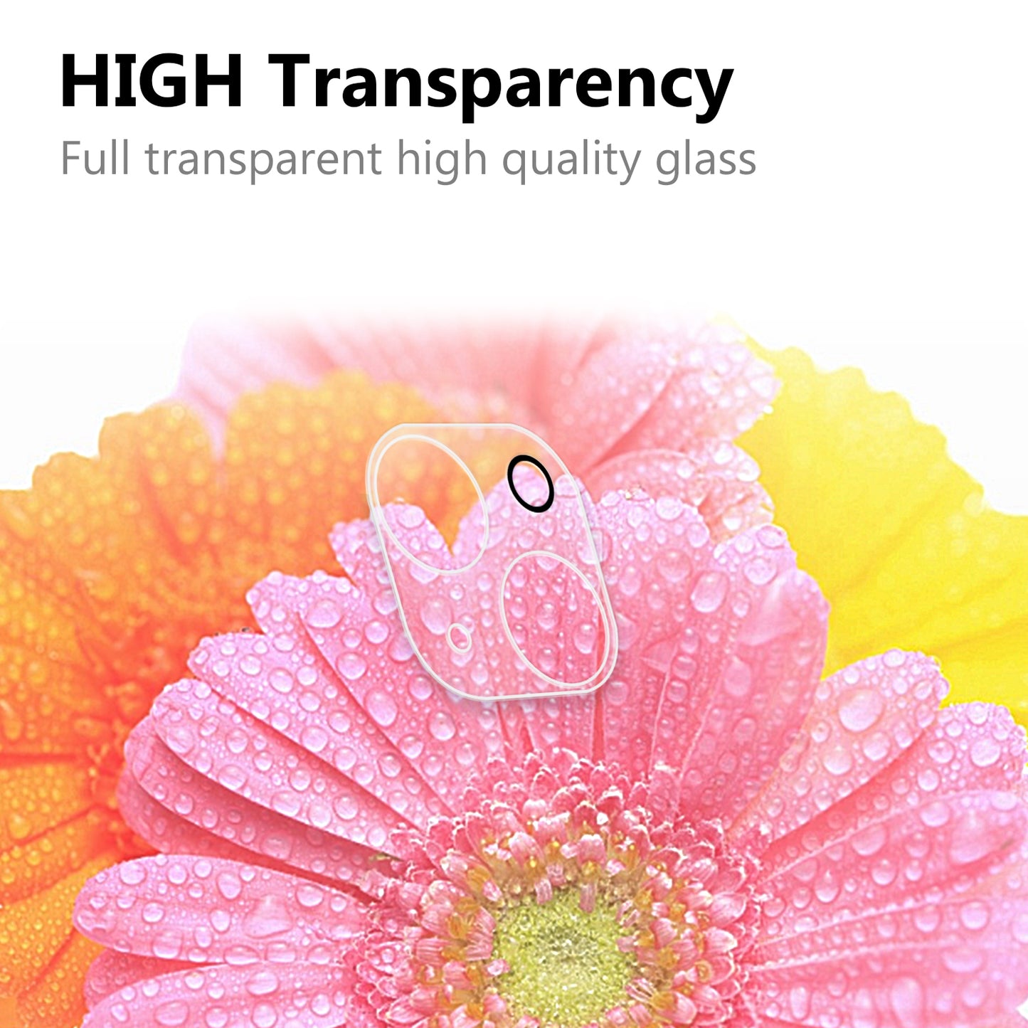 For iPhone 14 Plus 6.7 inch Full Covering High Transparency Anti-explosion AGC Glass Rear Camera Lens Protector