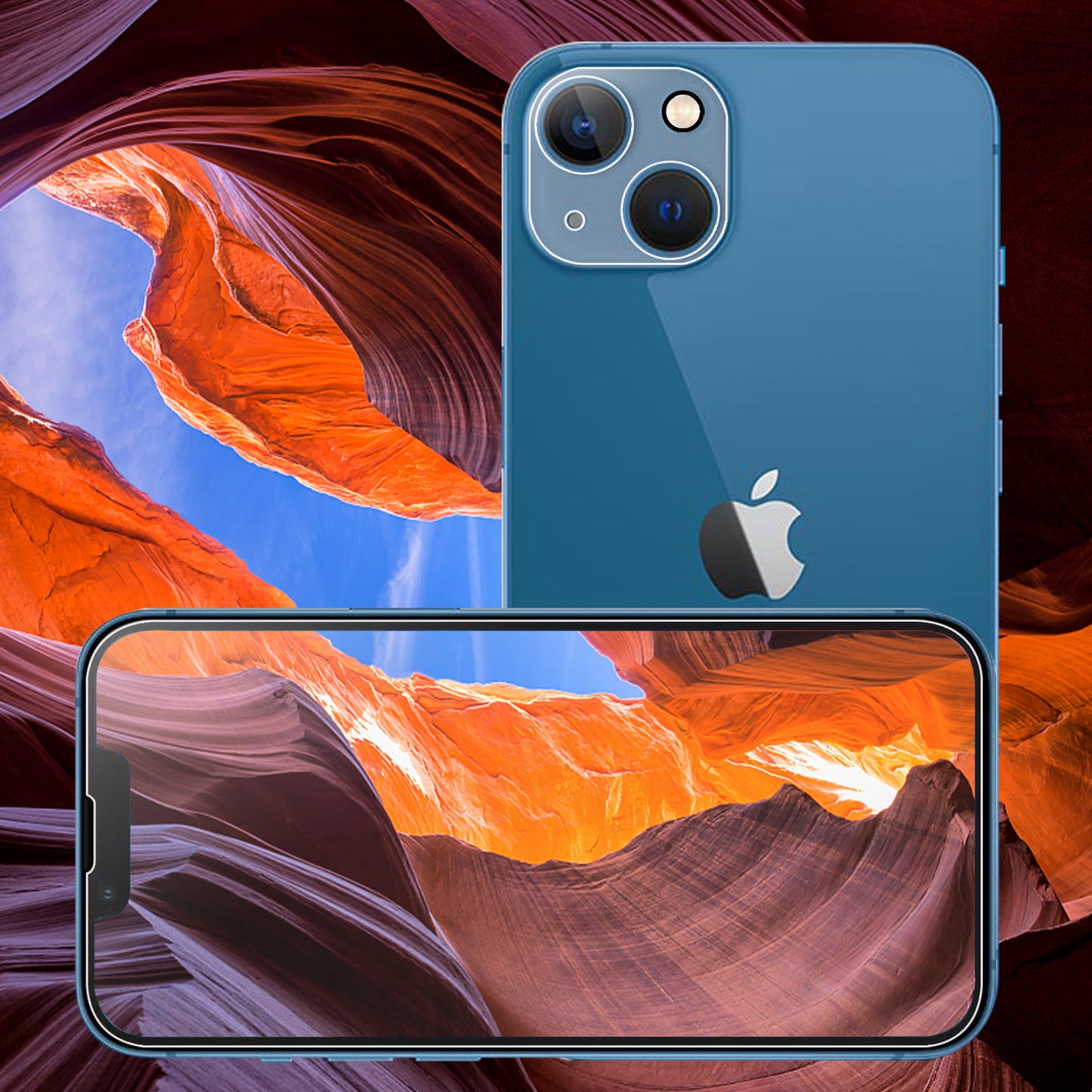 For iPhone 14 Plus 6.7 inch Full Covering High Transparency Anti-explosion AGC Glass Rear Camera Lens Protector