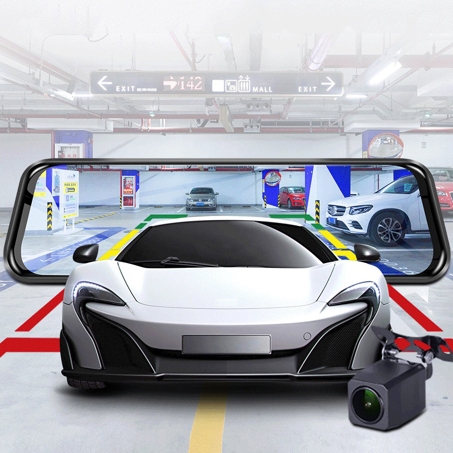 10 inch Touch Screen 1080P HD Dual Lens 4G WiFi Android 8.1 GPS Navigation ADAS Car DVR Rearview Mirror Camera Video Recorder Dash Cam