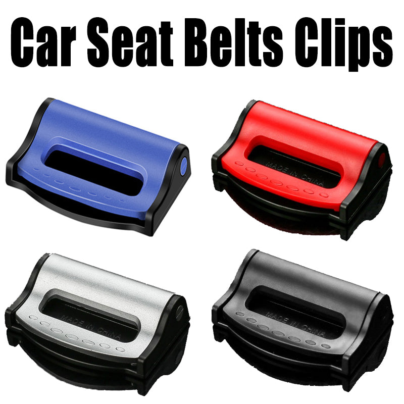 1 Pair Universal Car Seat Belt Clips Adjustable Stopper Buckle Plastic Clip Safety Fastening Car Interior Accessories