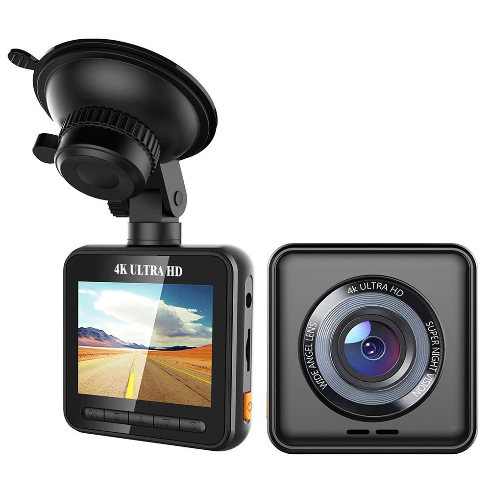 V52 True 4K UHD Driving Recorder 2" IPS Screen WiFi Recorder with Loop Recording Smart Voice Interaction Support 3840x2160P