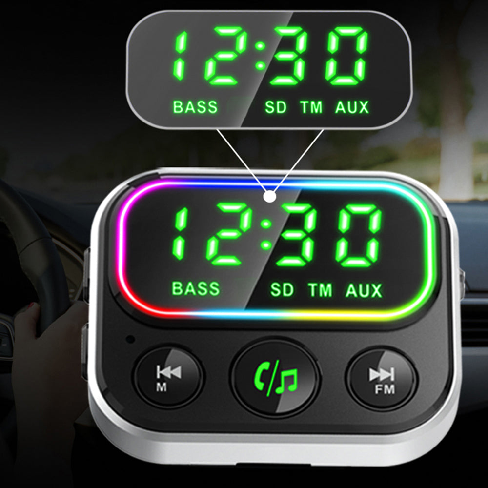 BC79 Bluetooth 5.0 Car FM Transmitter TF Card AUX Music MP3 Player PD/QC3.0 Phone Charger