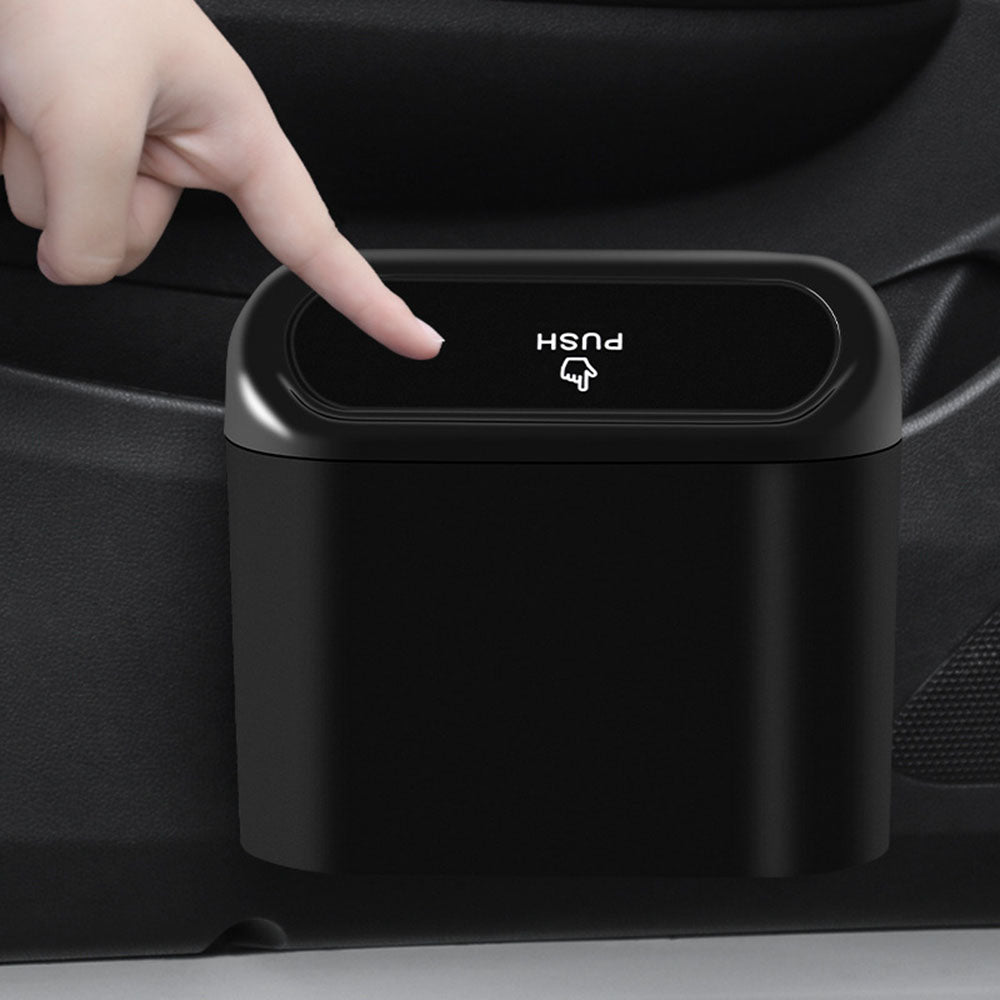 LW-1793 1L Car Garbage Dustbin Auto Interior Hangable Trash Box Organizer