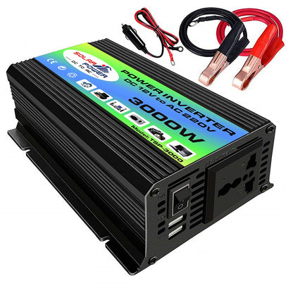 Tang I Generation 12V to 220V 3000W Intelligent Car Power Inverter with Dual USB for Camping, Traveling