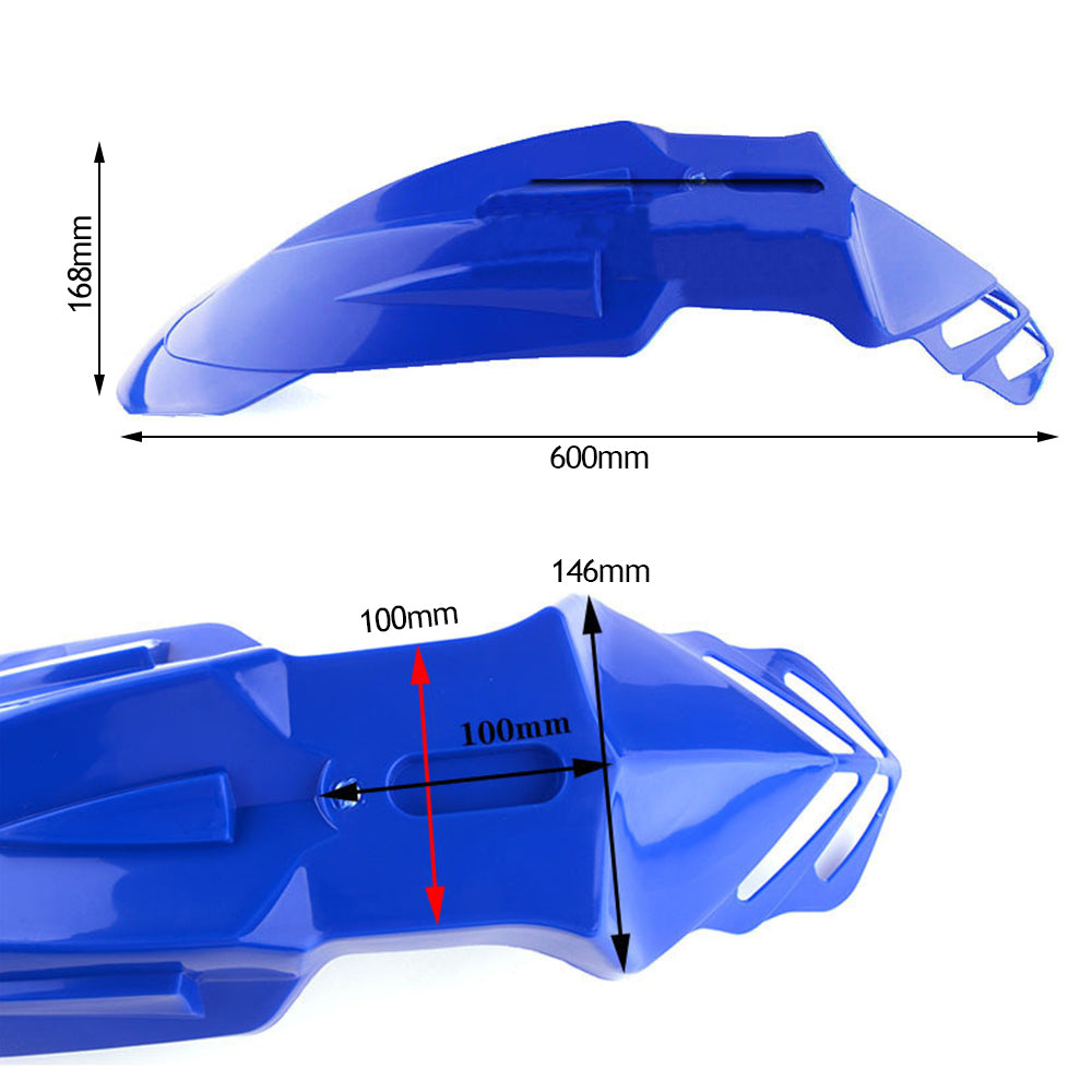 Universal Motorcycle Plastic Front Fenders Mudguard for KX/DRZ/CRF/YZF/WR Off-Road Motorcycle