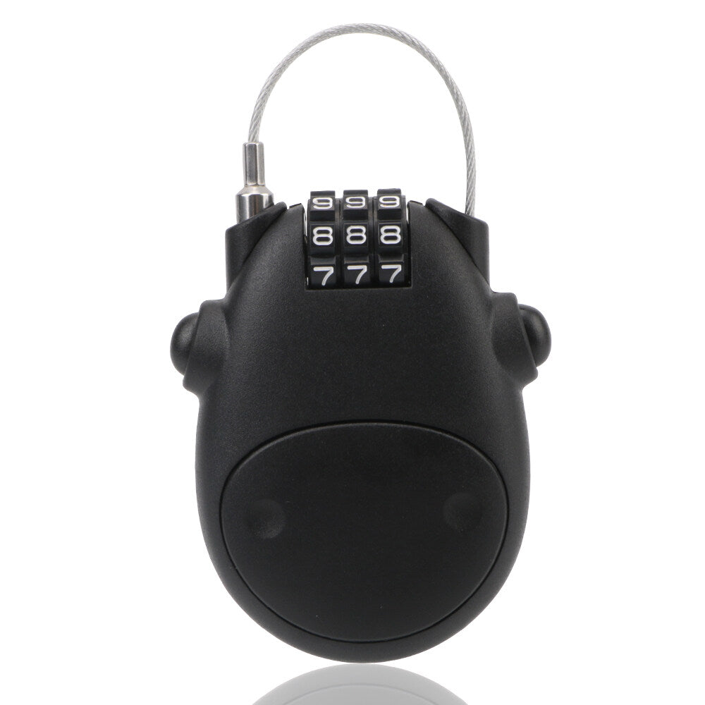 Motorcycle Helmet Code Lock Telescopic Steel Wire Luggage Suitcase Anti-theft Security Lock