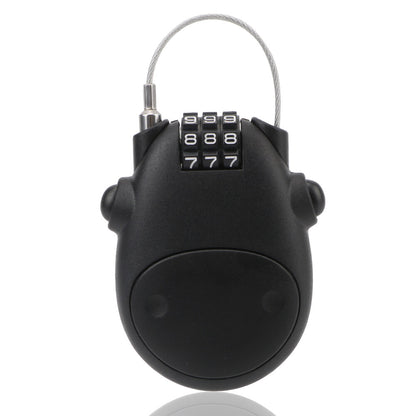 Motorcycle Helmet Code Lock Telescopic Steel Wire Luggage Suitcase Anti-theft Security Lock