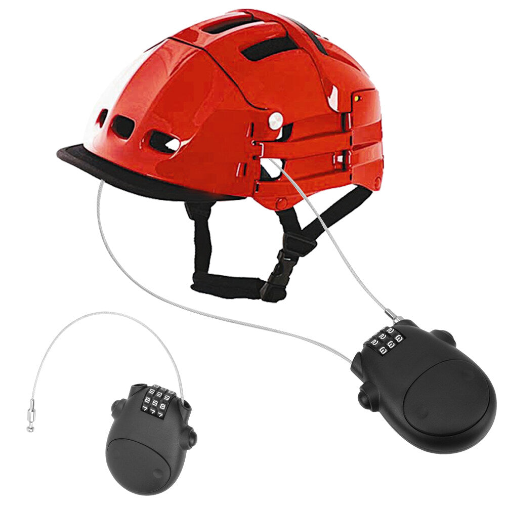 Motorcycle Helmet Code Lock Telescopic Steel Wire Luggage Suitcase Anti-theft Security Lock
