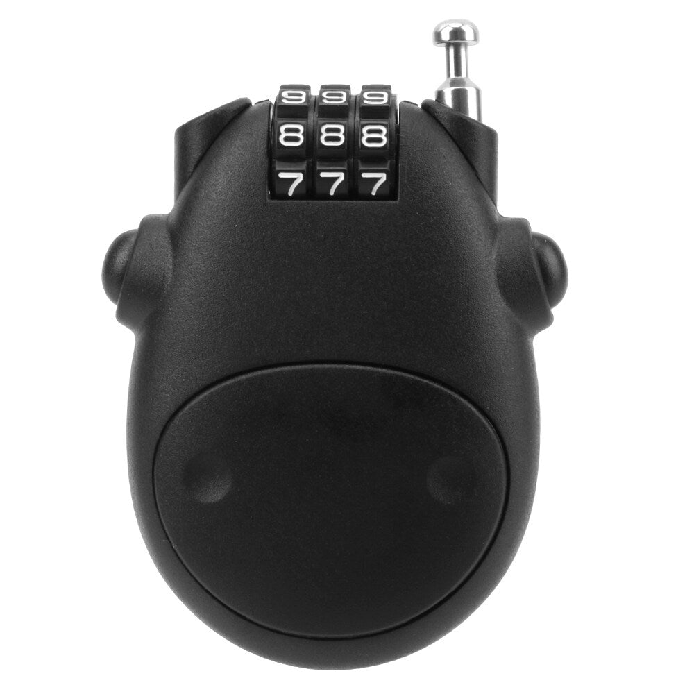 Motorcycle Helmet Code Lock Telescopic Steel Wire Luggage Suitcase Anti-theft Security Lock