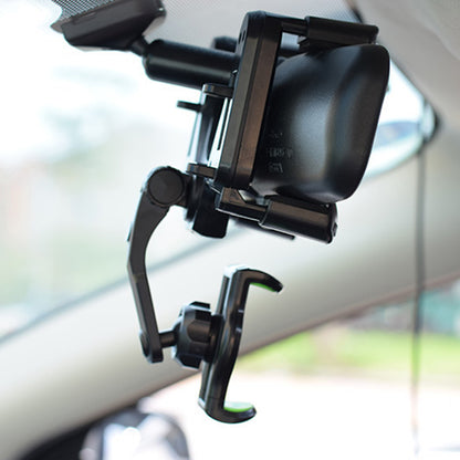Car Rearview Mirror Phone Holder 360 Degrees Rotating Cellphone Bracket Stand