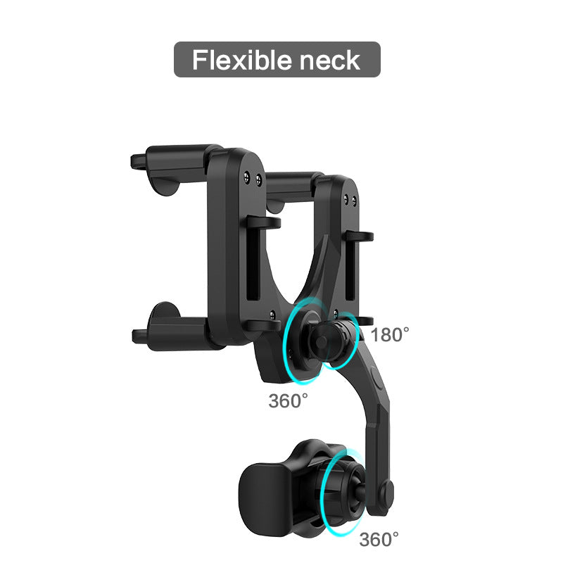 Car Rearview Mirror Phone Holder 360 Degrees Rotating Cellphone Bracket Stand
