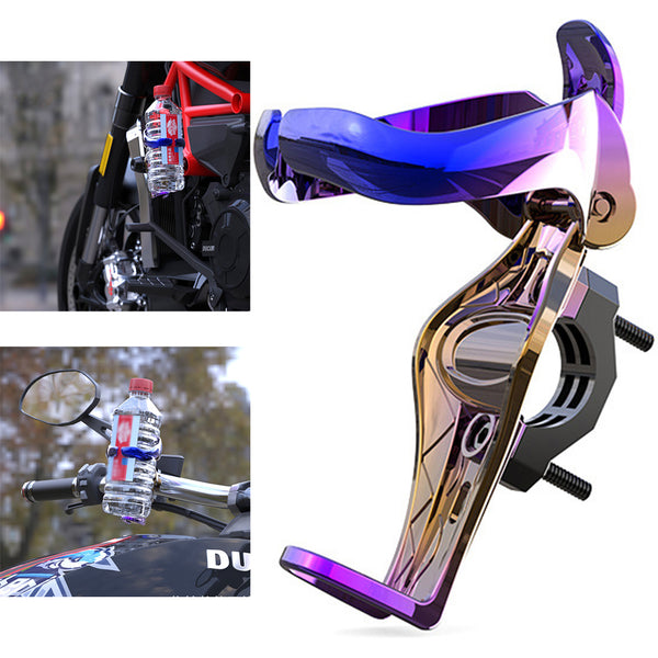ABS Bottle Holder Titanium Plating Portable Riding Water Cup Holder Mount with Bracket