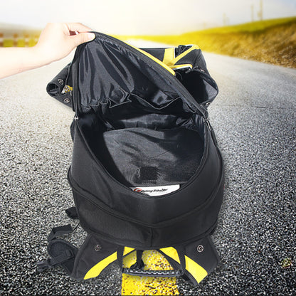 RIDING TRIBE G-XZ-012 Motorcycle Helmet Bag Waterproof Backpack Travel Motorbike Expandable Storage Bag
