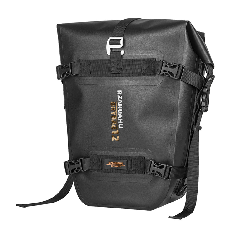 RZAHUAHU 16L Motorcycle Rear Bag Motor Side Tail Bag Waterproof Saddle Storage Bag Motorbike Touring Bag