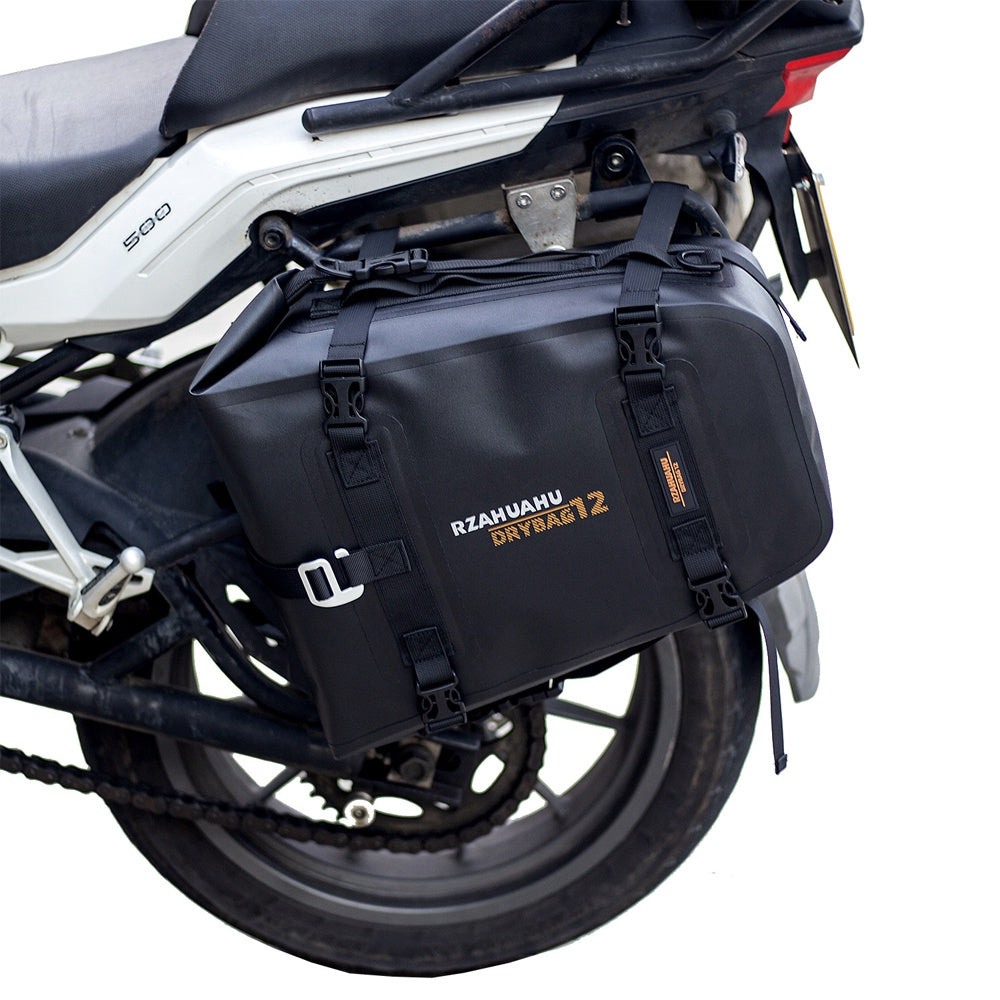 RZAHUAHU 16L Motorcycle Rear Bag Motor Side Tail Bag Waterproof Saddle Storage Bag Motorbike Touring Bag