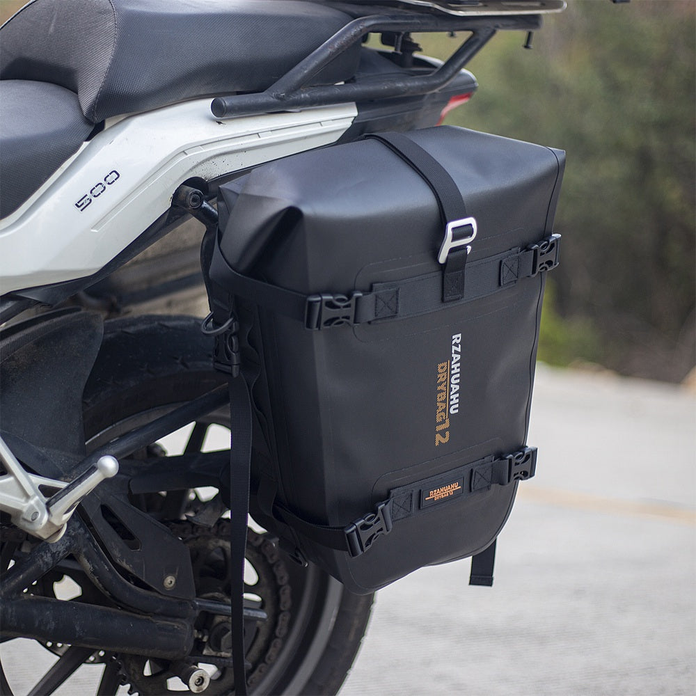 RZAHUAHU 16L Motorcycle Rear Bag Motor Side Tail Bag Waterproof Saddle Storage Bag Motorbike Touring Bag