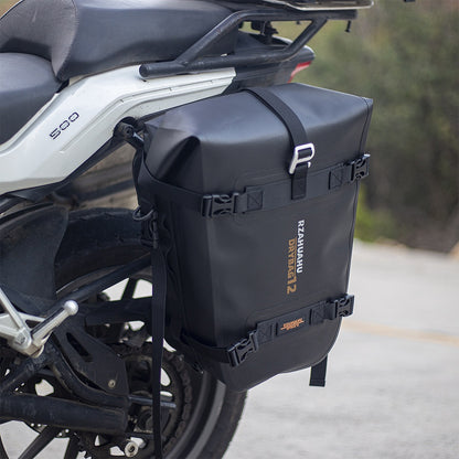 RZAHUAHU 16L Motorcycle Rear Bag Motor Side Tail Bag Waterproof Saddle Storage Bag Motorbike Touring Bag