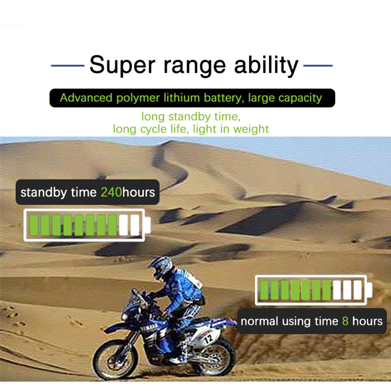 VNETPHONE V8 Motorcycle Helmet Intercom Bluetooth Headset Remote Control 1200M Wireless Distance Supporting Five People Live Chat