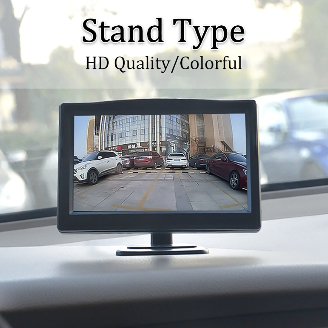 RH-500 Car Parking Reverse 5" LCD Screen Recorder Display Monitor with Power Supply Cable