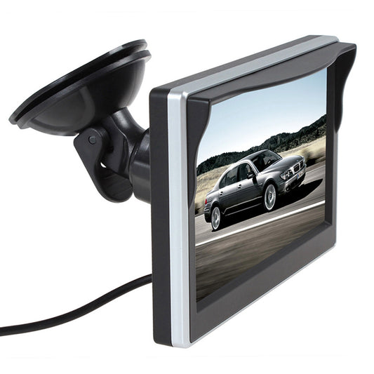 RH-505 5&#39;&#39; LCD Display Screen Rear View Backup Car Parking and Reverse Camera with Power Supply Cable+2 Brackets