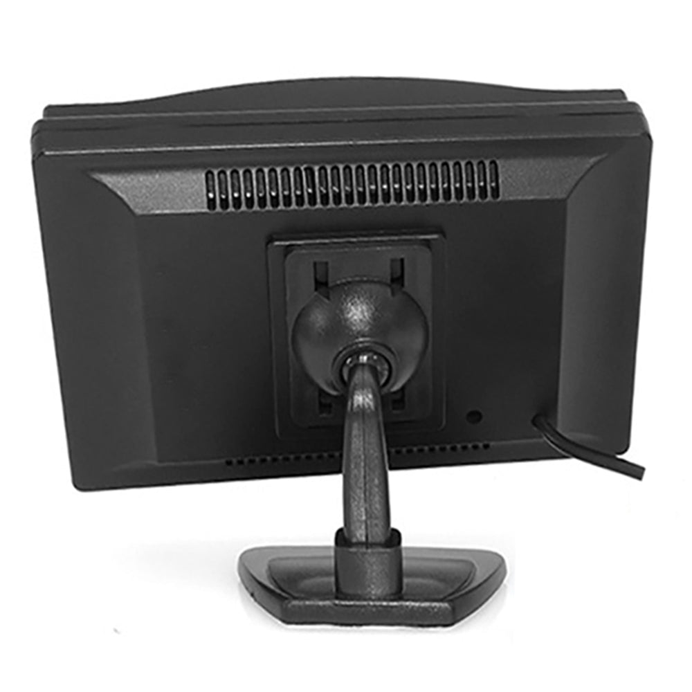 RH-501 5" LCD Display Screen Car Parking Reverse Waterproof Round Rear Camera with Video Line