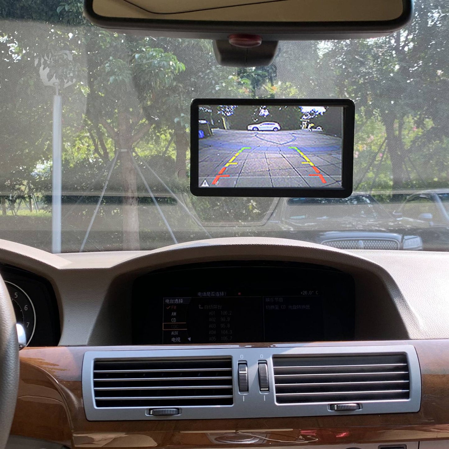 RH-702F 7" LCD Rear View Display Monitor Parking and Reverse System Camera Kit (12V-24V)