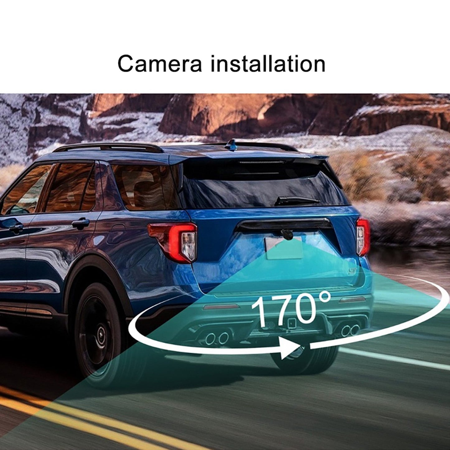 RH-702A Car Rear View Backup Round Camera Truck Vehicle Parking Reverse System 7" Screen Monitor Kit 12V 24V