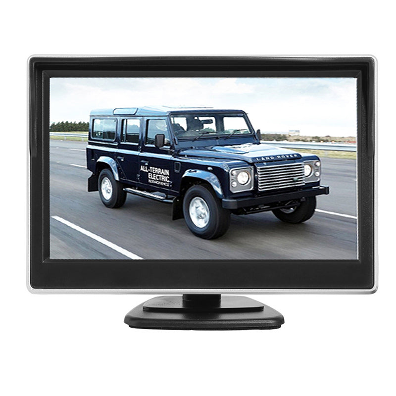 RH-511 Rear View Backup Car Camera Waterproof 5" LCD Video Display Screen Monitor Parking and Reverse Assist Safety System Kit for Vehicles