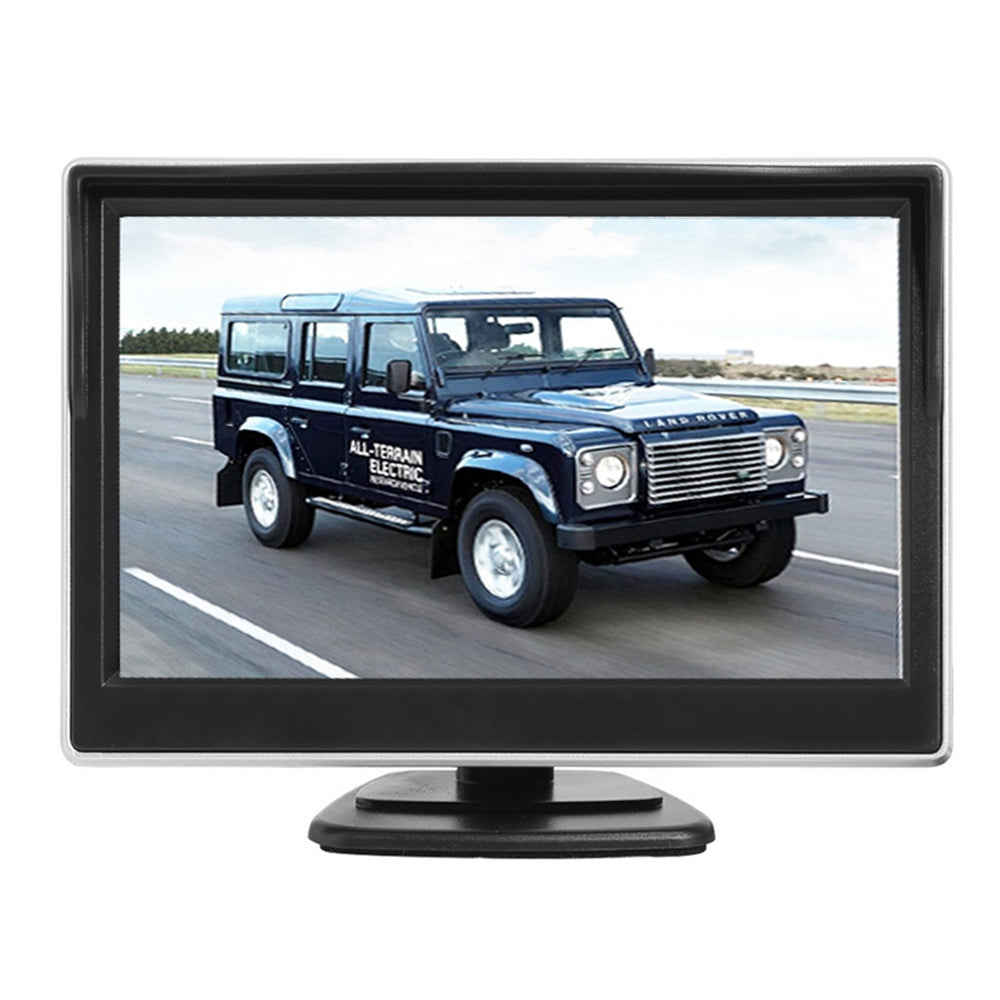 RH-506 Large 5" LCD Display Monitor Round Rear Camera for Car Parking Reverse with Video Line and Power Supply Cable