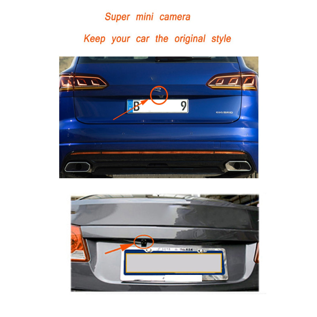 RH-509 5" LCD Display Monitor 8-LED Rear Camera Car Parking Reverse System Kit