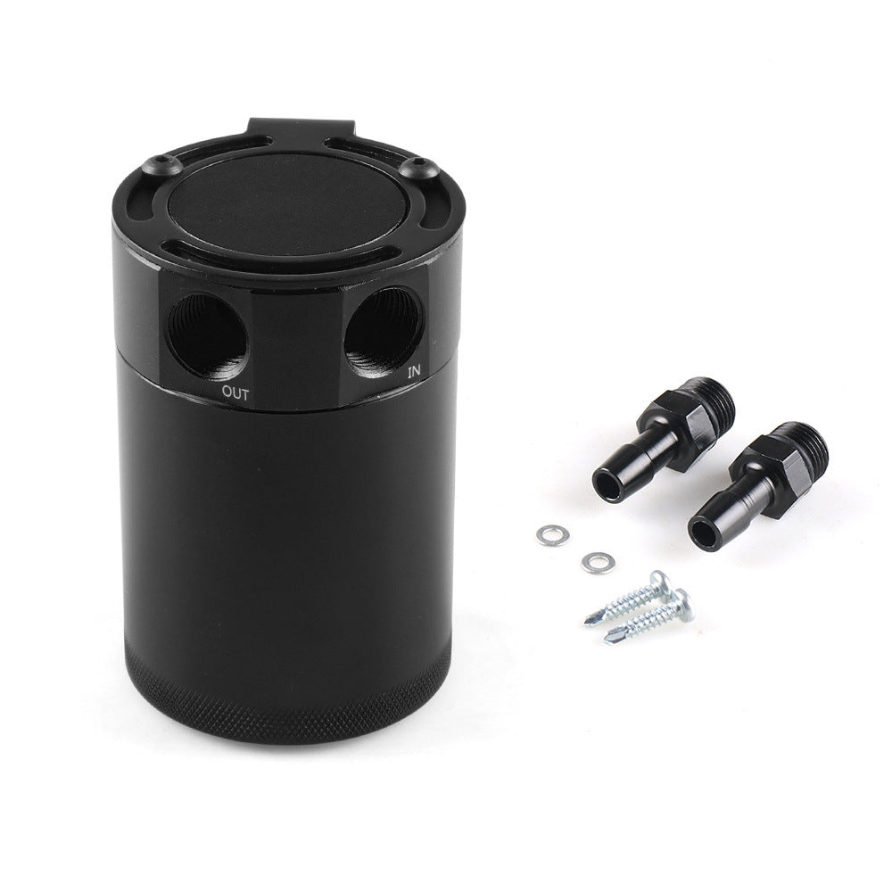 BX101669 Car Universal 2-Port Compact Baffled Oil Catch Can