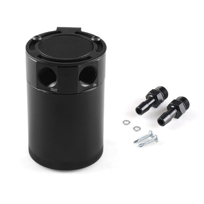 BX101669 Car Universal 2-Port Compact Baffled Oil Catch Can