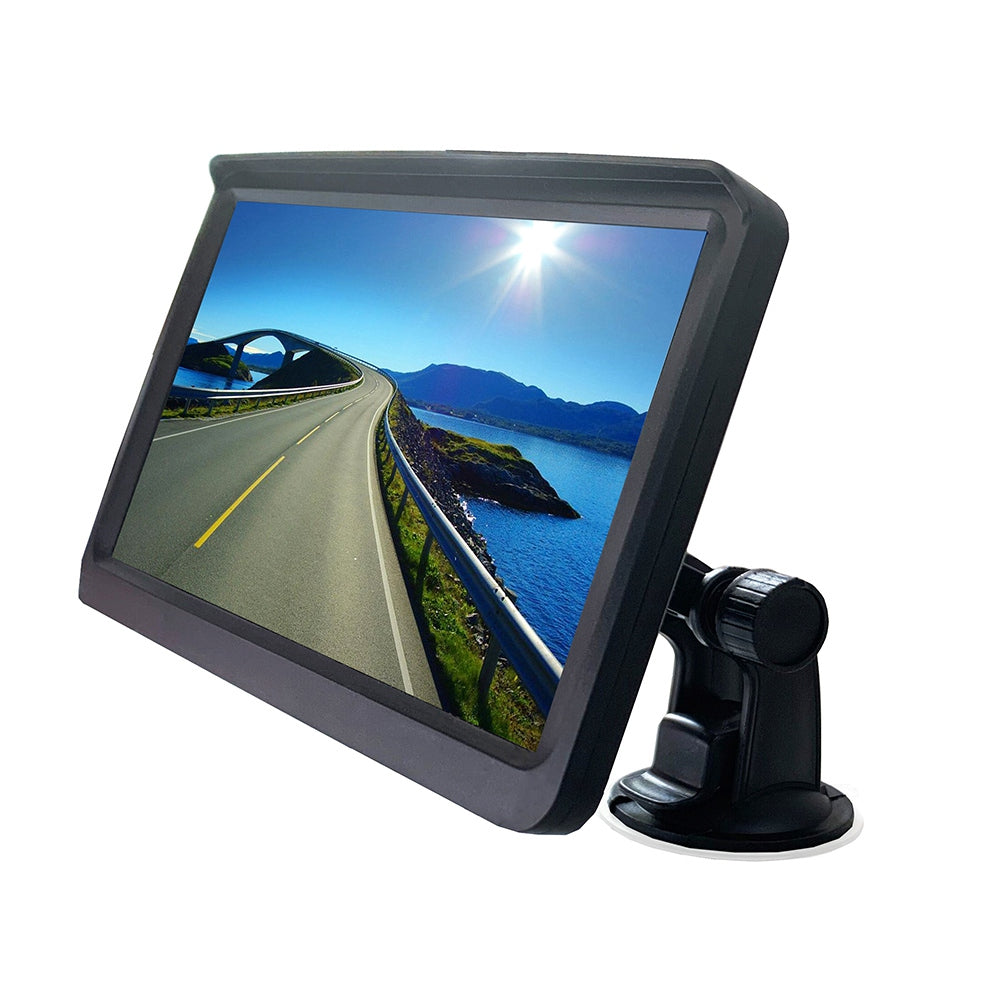 RH-702I 7" LCD Video Display Monitor 12V-24V Rear View Camera Parking and Reverse System Kit with Car Charger