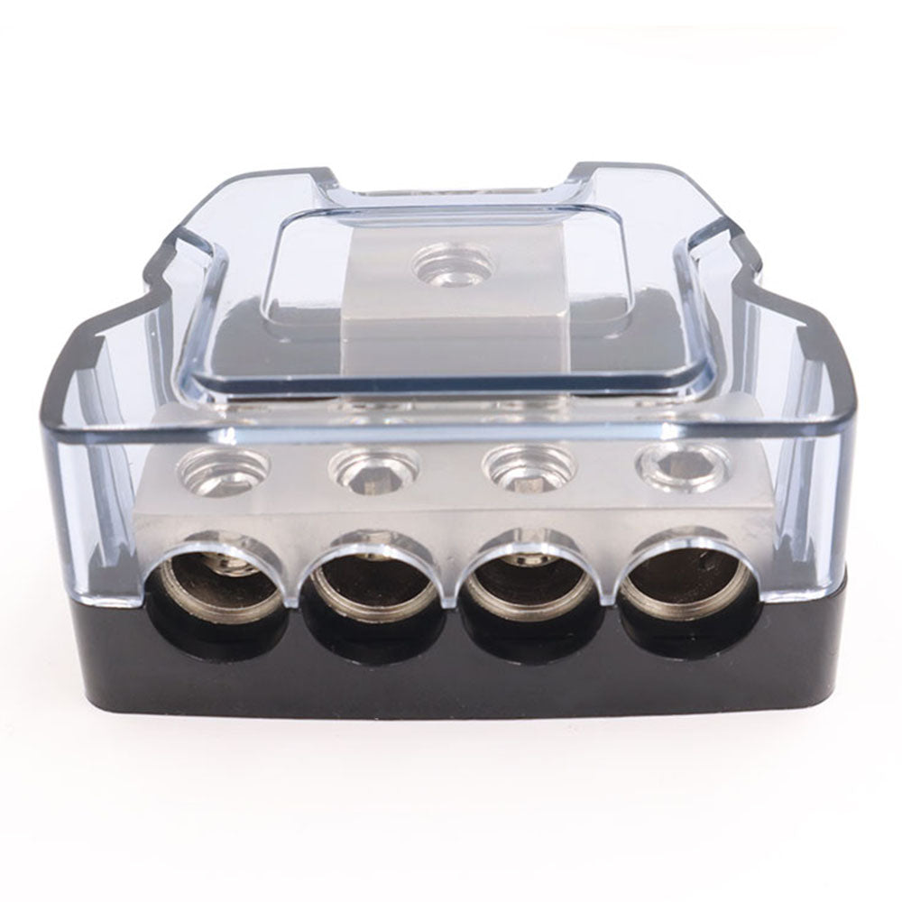4-Way Car Audio Stereo Amp Power / Ground Cable Splitter Distribution Block