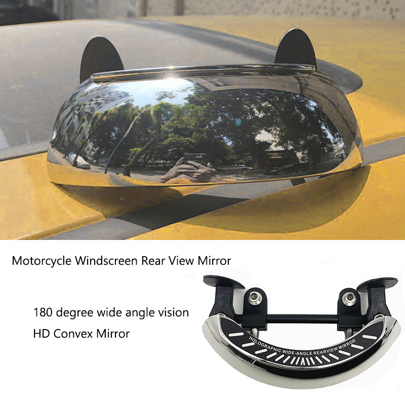Motorcycle Rear View Mirror 180 Degree Blind Spot Mirror Wide Angle Rearview Mirror for Bike Scooter