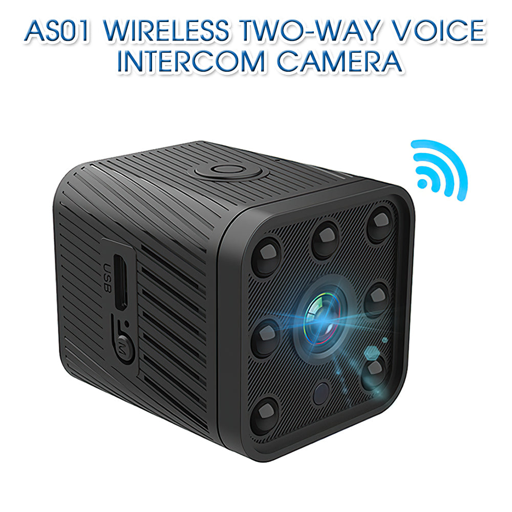 AS01 WiFi Camera HD Night Vision Home Security Camcorder Webcam Home Wireless Surveillance Camera